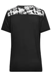 Ženska sportska majica JN523 black/black-printed XS-3