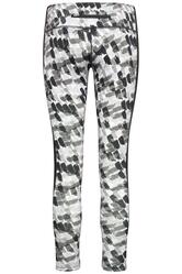 Ženske tajice za trčanje JN527 black-printed/black XS-3