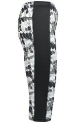 Ženske tajice JN529 black-printed/black XS-2