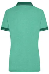 Ženska polo majica JN705 green-melange/dark-green S-3
