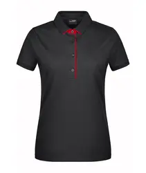 Ženska polo majica  JN725 black/red S-4
