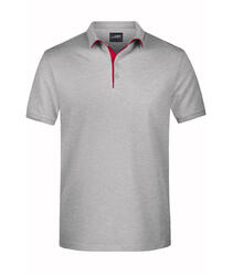 Ženska polo majica JN726 grey-heather/red M-0 Ženska polo majica JN726 grey-heather/red M-0