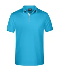 Ženska polo majica  JN726 turquoise/white M-0