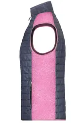 Ženski prsluk JN739 pink-melange/anthracite-melange XS-1
