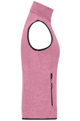 Ženski prsluk JN773 pink-melange/off-white S-2