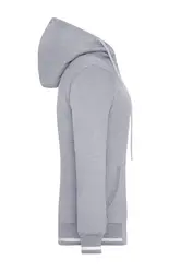 Ženska hudica JN775 grey-heather/white S-2