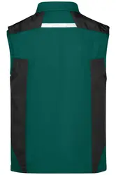 Radni softshell prsluk  JN845 dark-green/black XS-6