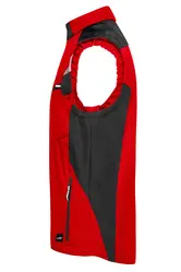 Radni softshell prsluk  JN845 red/black XS-5