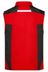 Radni softshell prsluk  JN845 red/black XS-7