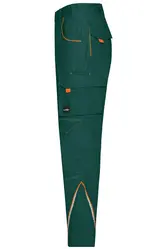 Radne hlače  JN847 dark-green/orange 25-1