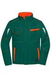 Radna softshell jakna JN851 dark-green/orange M-0