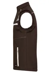 Radni softshell prsluk JN852 brown/stone XS-5