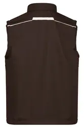 Radni softshell prsluk JN852 brown/stone XS-7