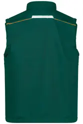 Radni softshell prsluk JN852 dark-green/orange XS-3