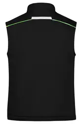 Radni softshell prsluk JN854 black/lime-green XS-3