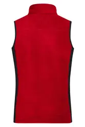 Ženski radni flis JN855 red/black XS-3