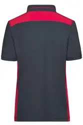 Ženska polo majica JN857 carbon/red XS-3
