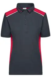 Ženska polo majica JN857 carbon/red S-4