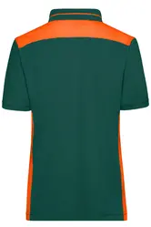 Ženska polo majica JN857 dark-green/orange XS-3