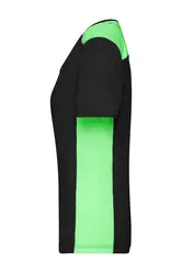 Ženska radna majica JN859 black/lime-green XS-5