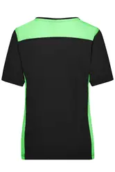 Ženska radna majica JN859 black/lime-green XS-7