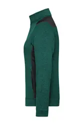 Radni flis ženski JN861 dark-green-melange/black XS-4