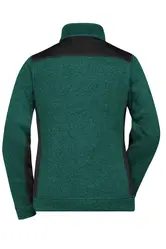 Radni flis ženski JN861 dark-green-melange/black XS-6