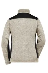 Radni flis ženski JN861 stone-melange/black XS-7