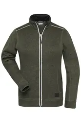 Radni flis ženski JN897 olive-melange/black XS-0