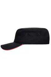 Vojnička kapa MB6555 black/red one size-5