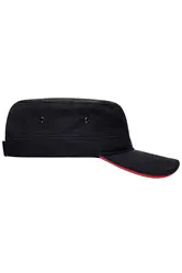 Vojnička kapa MB6555 black/red one size-6