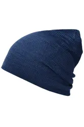 Pletena kapa MB7118 denim/navy one size-5