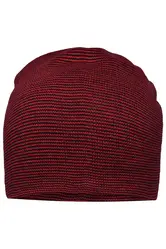 Pletena kapa MB7118 indian-red/black one size-4