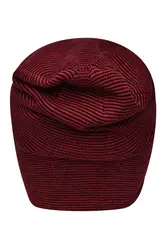 Pletena kapa MB7118 indian-red/black one size-7