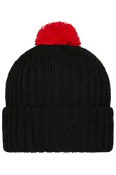 Pletena kapa MB7540 black/red one size-4