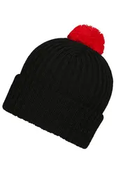 Pletena kapa MB7540 black/red one size-5