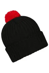 Pletena kapa MB7540 black/red one size-6