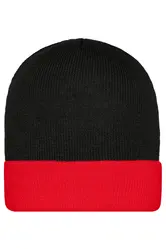 Pletena kapa MB7550 black/red one size-4