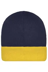 Pletena kapa MB7550 navy/gold-yellow one size-3