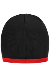 Pletena kapa MB7584 black/red one size-3