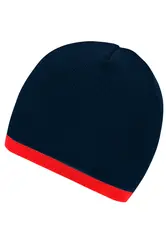 Pletena kapa MB7584 navy/red one size-4