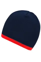 Pletena kapa MB7584 navy/red one size-5