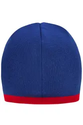 Pletena kapa MB7584 royal/red one size-3