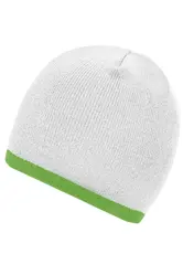 Pletena kapa MB7584 white/lime-green one size-1