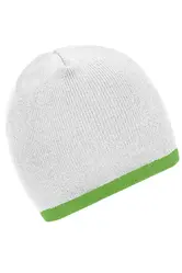 Pletena kapa MB7584 white/lime-green one size-2