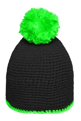 Pletena kapa MB7964 black/neon-green one size-7