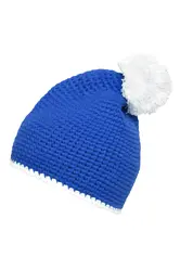 Pletena kapa MB7964 blue/white one size-5