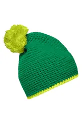 Pletena kapa MB7964 green/acid-yellow one size-2