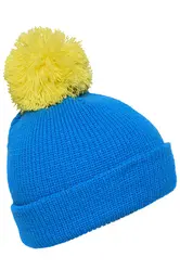 Pletena kapa MB7967 azur/yellow one size-2