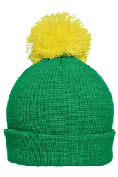 Pletena kapa MB7967 ferngreen/yellow one size-4
